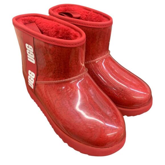 UGG Classic Clear Mini II Boot Samba Red (Kids) SZ US 4 - Picture 1 of 9